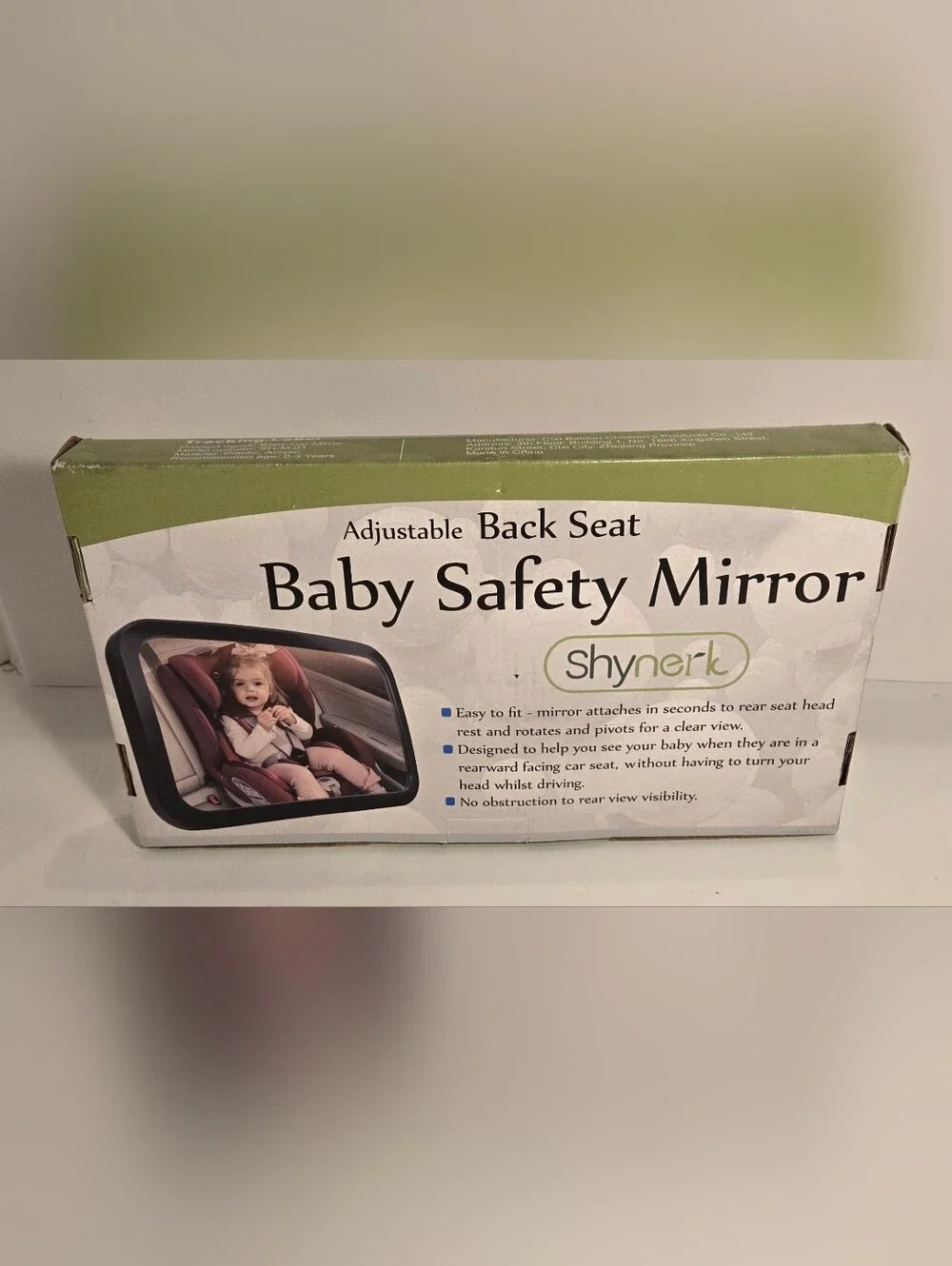 Shynerk Baby Safety Car Mirror Adjustable Back Seat Child Design Easy Fit NEW